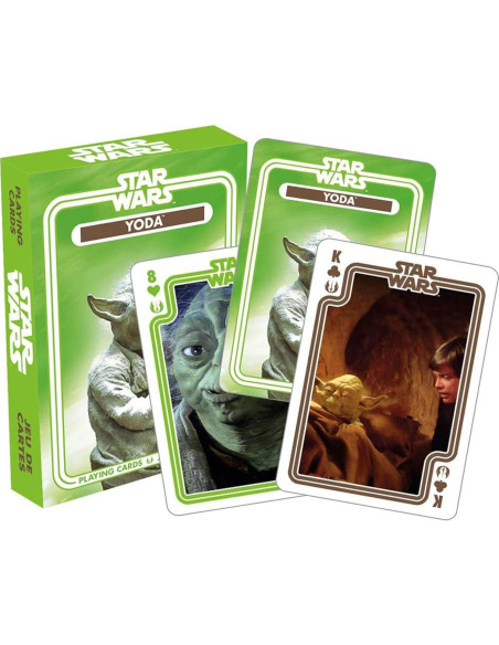 Mazo de Cartas de Juego Star Wars Yoda - Licencia Oficial
