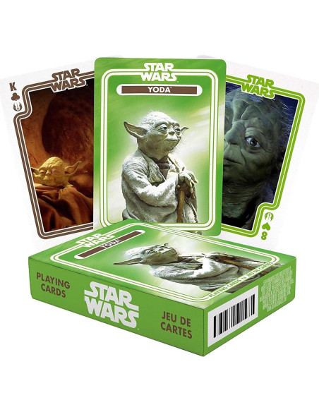 Mazo de Cartas de Juego Star Wars Yoda - Licencia Oficial