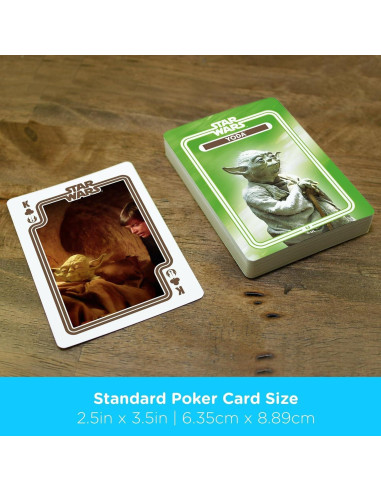 Mazo de Cartas de Juego Star Wars Yoda - Licencia Oficial