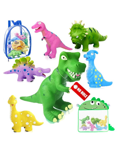 Juguetes de baño dinosaurios Shantou - 8 piezas sin moho
