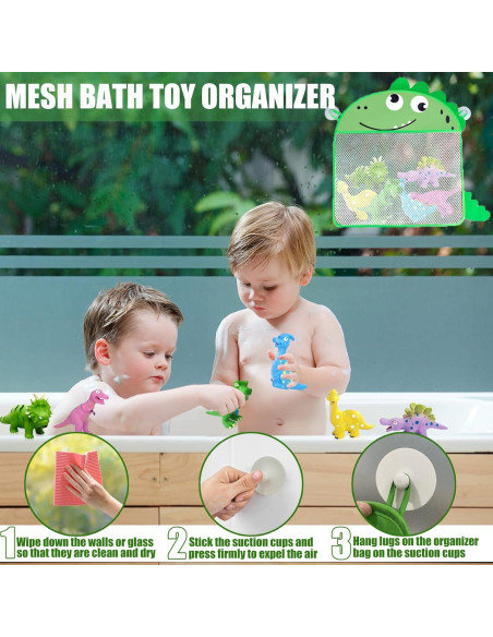 Juguetes de baño dinosaurios Shantou - 8 piezas sin moho