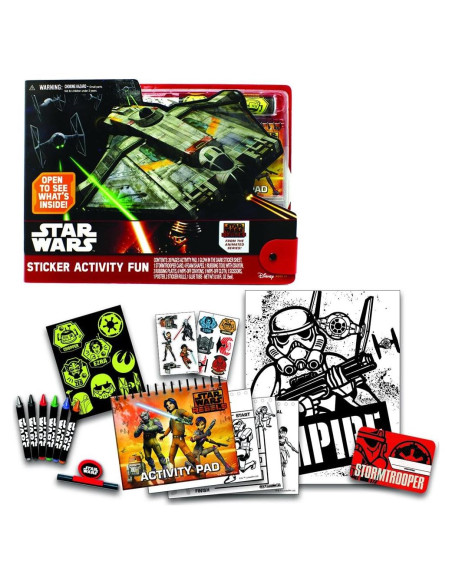 Set de Juego de Actividad Star Wars con Stickers y Crayones Set de Juego de Actividad Star Wars con Stickers y Crayones