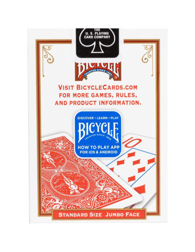 Cartas de Juego Jumbo Bicicleta 1 Paquete Azul