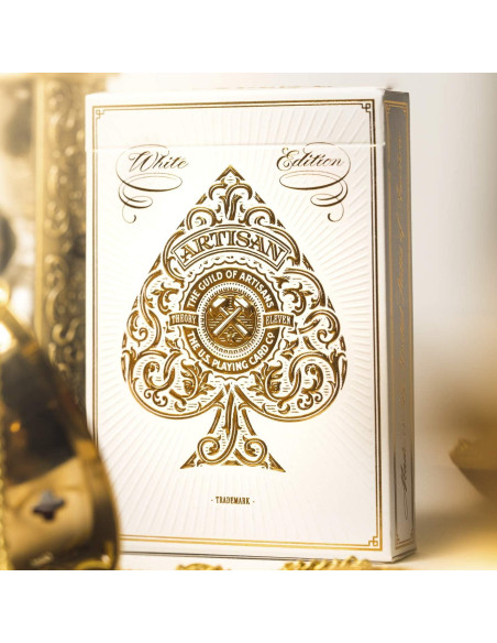 Cartas de Juego Artisan Theory11 Edición Blanca Póker