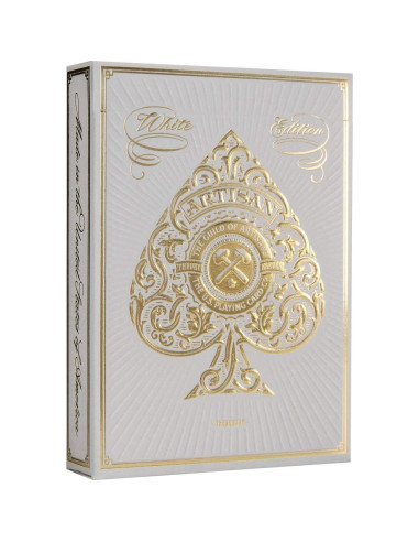 Cartas de Juego Artisan Theory11 Edición Blanca Póker