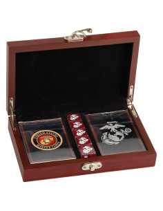 Juego de Cartas y Dados USMC - Baraja y Dados EGA