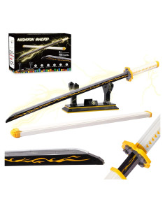 Conjunto de Espada Zenitsu Demon Slayer 99cm con Funda y Soporte