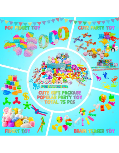 Set de Juguetes de Fiesta DQstar 125 PCS para Niños 3+