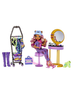 Muñeca Clawdeen Wolf y Set de Juego Boo-tique Monster High
