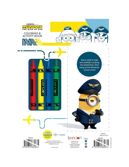 Libro de Colorear Despicable Me con Crayones 48 Páginas