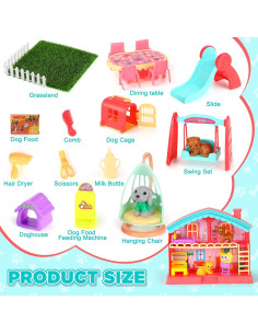 Set de Juguetes de Rol de Mascotas Leyndo 48 Piezas para Niños 2