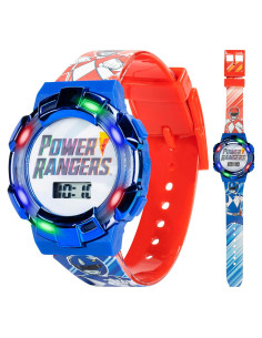 Reloj de Niños Power Rangers con Bisel Iluminado y Pantalla LCD