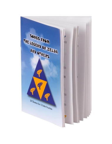 Ocarina Deekec 12 Agujeros C Azul con Libro y Soporte