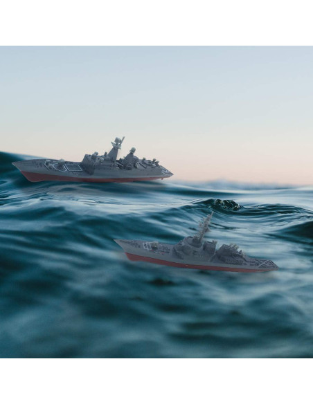 Kvvdi 8 Juegos 3D Puzzle Barcos de Guerra Modelo Militar