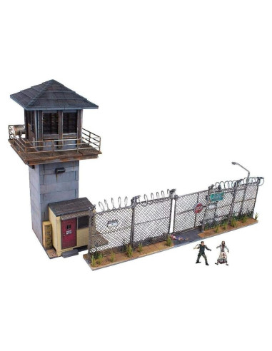 Conjunto de Construcción McFarlane Toys Torre y Puerta Prisión The Walking Dead