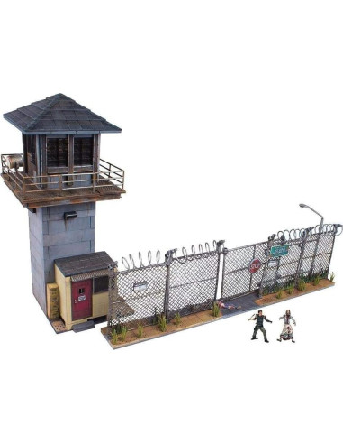 Conjunto de Construcción McFarlane Toys Torre y Puerta Prisión The Walking Dead