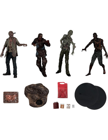 Figura Muertos Vivientes McFarlane Toys Set 4 Piezas 14+