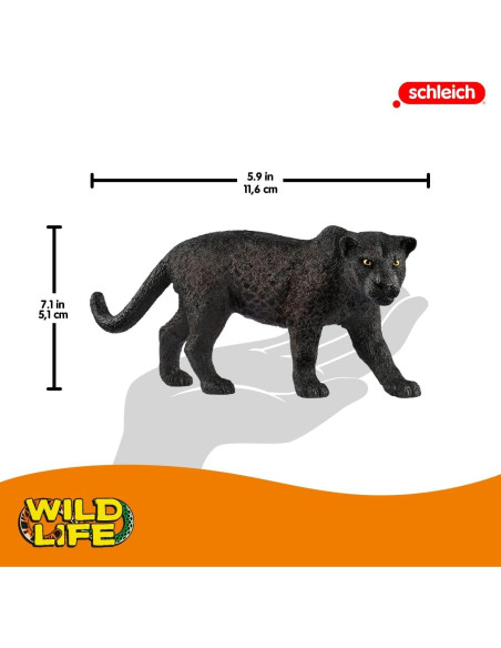 Figura Pantera Negra Schleich Wild Life 11.68 cm Juguete Educativo