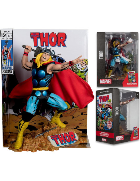 Figura Coleccionable Thor 1:6 McFarlane Toys con Cómic