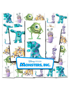 Paquete de 72 Tatuajes Temporales Disney Monsters Inc 5.08 cm