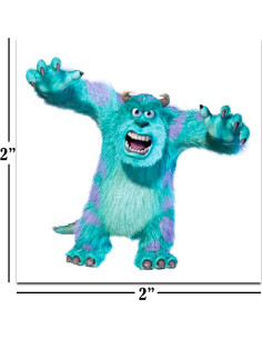 Paquete de 72 Tatuajes Temporales Disney Monsters Inc 5.08 cm 2