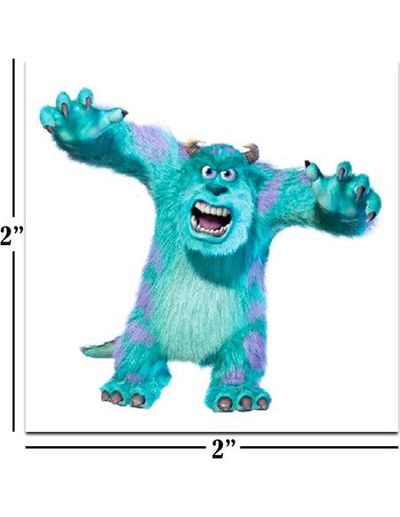 Paquete de 72 Tatuajes Temporales Disney Monsters Inc 5.08 cm