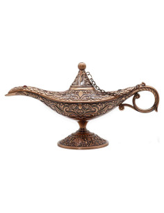 Lámpara de Genio Vintage AVESON Bronce Rojo 20.7x7x11 cm