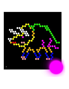 Plantillas de recarga IllumiPeg para Lite Brite Cube - 10 hojas