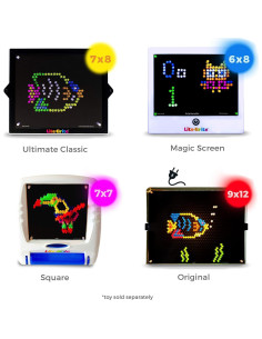 Plantillas de recarga IllumiPeg para Lite Brite Cube - 10 hojas 2