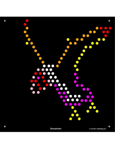 Plantillas de recarga IllumiPeg para Lite Brite Cube - 10 hojas