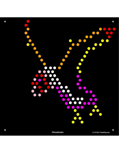 Plantillas de recarga IllumiPeg para Lite Brite Cube - 10 hojas