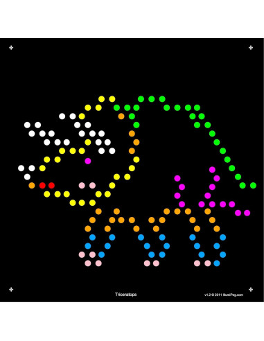 Plantillas de recarga IllumiPeg para Lite Brite Cube - 10 hojas