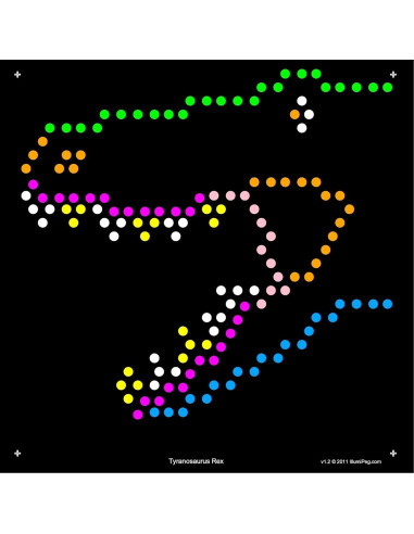 Plantillas de recarga IllumiPeg para Lite Brite Cube - 10 hojas