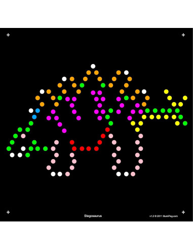 Plantillas de recarga IllumiPeg para Lite Brite Cube - 10 hojas