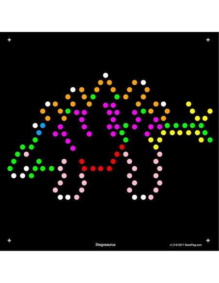 Plantillas de recarga IllumiPeg para Lite Brite Cube - 10 hojas