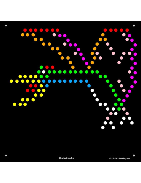 Plantillas de recarga IllumiPeg para Lite Brite Cube - 10 hojas