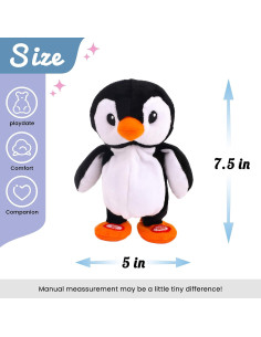 Pingüino Hablante Hopearl 19 cm Juguete Interactivo 2