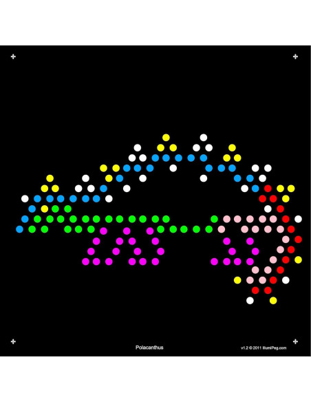 Plantillas de recarga IllumiPeg para Lite Brite Cube - 10 hojas