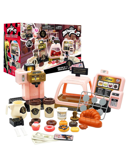 Juego de Café Miraculous Ladybug - Máquina de Café y Accesorios