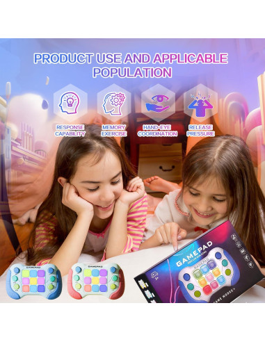 Consola de Juego Portátil Azyh Antiestrés Gris 4 Modos