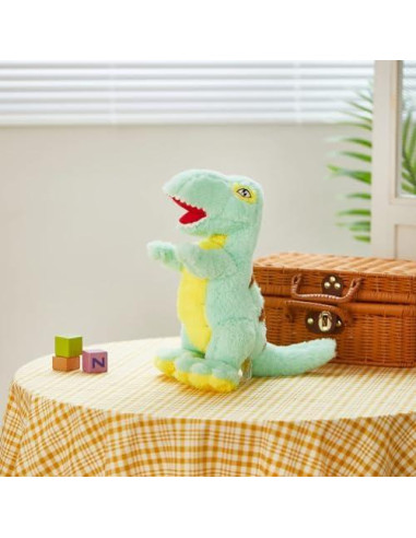 Juguete de Peluche Dinosaurio T-Rex Iluminado Guardias Brillantes 35 cm