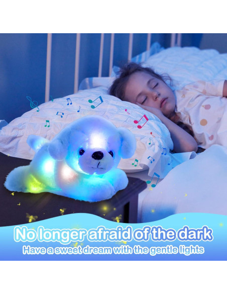 Perro de Peluche Musical Brillante Guardias Brillantes 38 cm