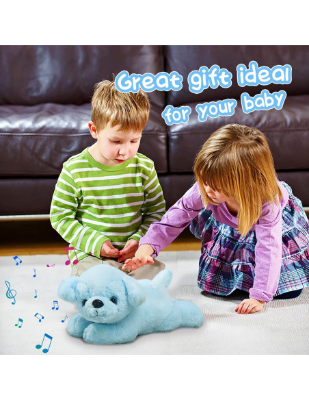 Perro de Peluche Musical Brillante Guardias Brillantes 38 cm