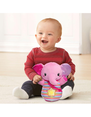 Elefante de Cuna Brillante VTech Rosa con Luces y Sonidos