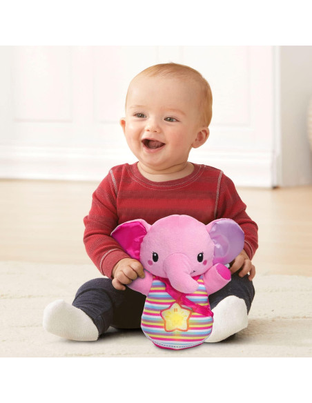 Elefante de Cuna Brillante VTech Rosa con Luces y Sonidos