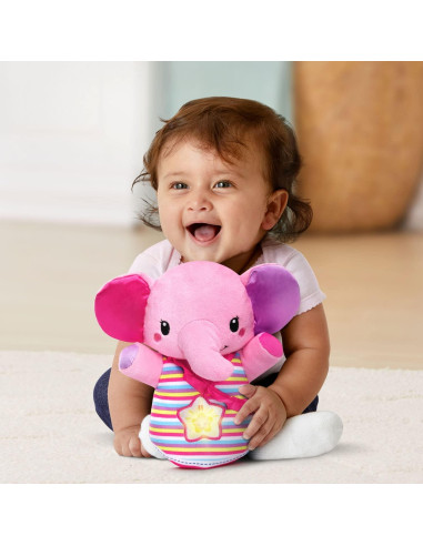 Elefante de Cuna Brillante VTech Rosa con Luces y Sonidos