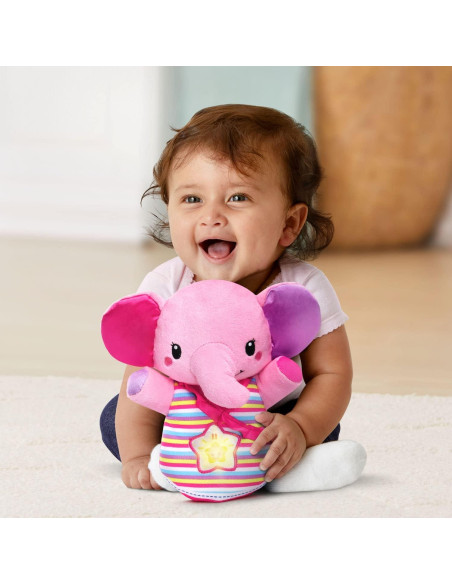 Elefante de Cuna Brillante VTech Rosa con Luces y Sonidos