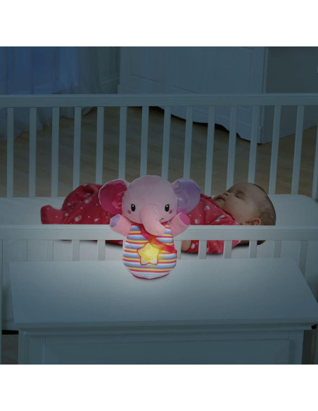 Elefante de Cuna Brillante VTech Rosa con Luces y Sonidos
