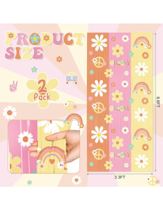 Cortinas de Flecos Boho Hippie WovWeave 1.0 x 2.0 m - 2 Piezas 2