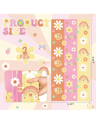 Cortinas de Flecos Boho Hippie WovWeave 1.0 x 2.0 m - 2 Piezas